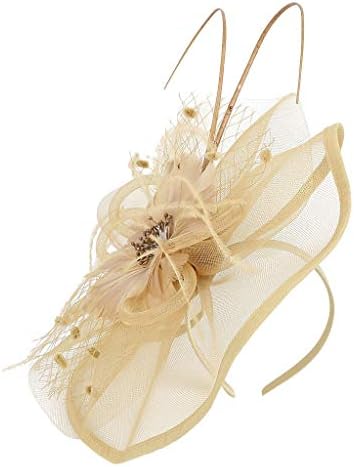 Headbands For Women, Women's Charm Fascinators Hair Clip Hairpin Feather Hat Cocktail Wedding Tea Party Hair Accessories for Woman and Girl