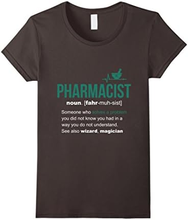 Womens Pharmacist Definition Funny Pharmacist T-Shirt Small Asphalt