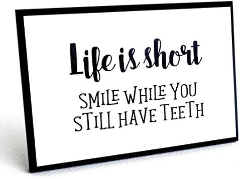 Funny Desk Signs or Wall Plaques Sayings, quality wood with humorous quote, small 4 x 6