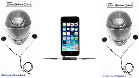 iAmplifier_X2_iGears: Made for iPod/iPhone/iPad Dual iGear Helmet Stereo Headphones with Remote Control and Microphone, Plus Tiny iAmplifier Headphone Amplifier Splitter
