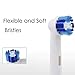 Replacement Brush Heads Compatible with Oral b Braun Electric Toothbrush - 16 Pack of Brush Heads Including 4 Floss Action,4 Cross Action, 4 Flexible and Soft & 4 Pro White by Bixshell