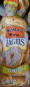 Image of Thomas onion bagels pre-sliced 1.4LB