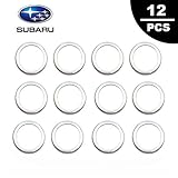 Engine Oil Drain Plug Sealing Washers/Crush Gaskets 803916010 Fit for Subaru Outback Crosstrek Forester WRX BRZ Impreza（12 Pcs）