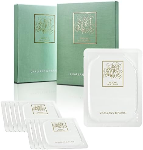CHALLANS de PARIS Anti Blemish & Skin Repairing Facial Sheet Masks for Sensitive Skin (10 Sheets) | Improves Skin Redness & Minor Acne Scars | Adenosine, Centella Asiatica Extract, Niacinamide