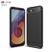 LG Q6 Case, LG G6 Mini Case, LG Q6 Plus Case, Wellci Soft Silicon Luxury Brushed Case with Texture Carbon Fiber Design Protection Cover for LG Q6 / LG G6 Mini / LG Q6 Plus / LG Q6+ (Black)