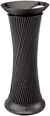 Creative with ashtray trash can Stainless steel vertical ashtray for hotel lobby hotel KTV , art waistline black sy1100