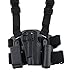 AGPTEK Military Special Forces Quick Release Tactical Right Hand Paddle + Leg Belt Hard Drop Leg Holster for Colt 1911 (Black)
