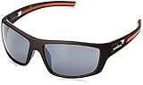 Ironman Men's Energetic Wrap Sunglasses, Matte Rubberized Metallic, 64 mm