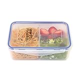Bento Lunch Box (38 oz); Meal Prep Container; Leakproof Reusable Food Container; Portion Control; Configurable Compartments