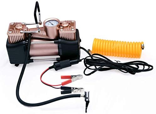GOLKIPAR High Pressure Double Cylinder Inflation Pump 12v Air Compressor High Pressure Car Tire Pump Vehicle Pumping Machine