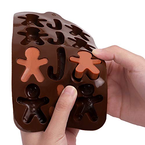 4 Pack Chocolate Silicone Mold, Candy Mold, Chocolate Cake Decoration, Jelly, Fudge, Christmas-themed Chocolate Candy Mold - Thumbnail 2