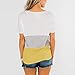 haoricu Women Blouse, Summer Women Casual Short Sleeve Patchwork Lace Solid Top T-Shirt