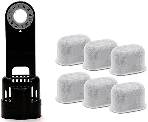 6 Pack Replacement Charcoal Water filter Cartridges with Starter Kit Combo for Keurig K-cup 1.0 Coffee Brewing System by iPartplusmore