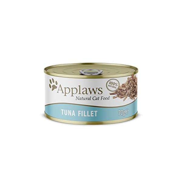 Applaws-100-Natural-Wet-Cat-Food-70g-Tuna-Fillet-24-x-70g-Tins Applaws 100% Natural Wet Cat Food 70g Tuna Fillet 24 x 70g Tins