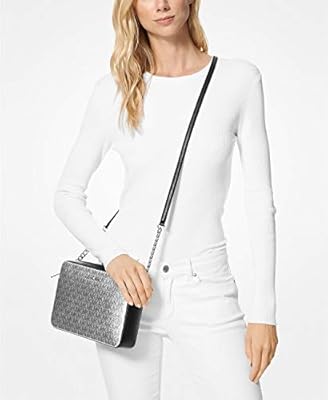 michael michael kors metallic signature east west crossbody