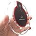 IGOUKJ Wireless Charger Qi Ultra Slim UFO Fantasy Crystal Clear Wireless Charging Pad LED Lighting for Samsung S6 S6 Edge S7 S7 Edge S8 S8 Plus Note 5 for All Qi-Enabled Devices (Black)