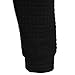 HEQU Men's Casual Funnel Neck Square Pattern Quilted Hoodie Pullover Sweatshirt Black L