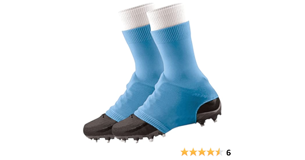 Amazon Com Tck Football Spat Cleat Covers Columbia Blue Medium Clothing Shoes Jewelry