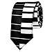 TopTie Unisex White and Black Keyboard Piano Skinny 2