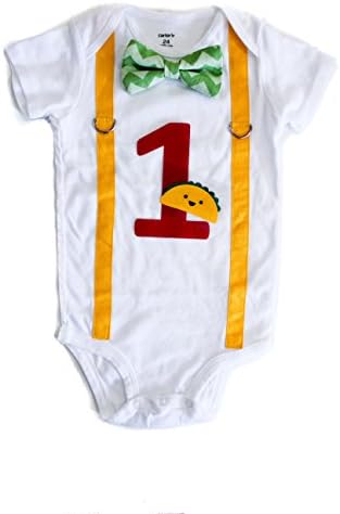 Cuddle Sleep Dream Taco Birthday Cotton Outfit Baby Boy’s Cake Smash 1st Birthday Clothes Without Leggings 18 Months