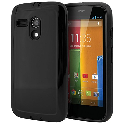 Moto g case, celljoy® [armor shell] [black] motorola moto g 1st …