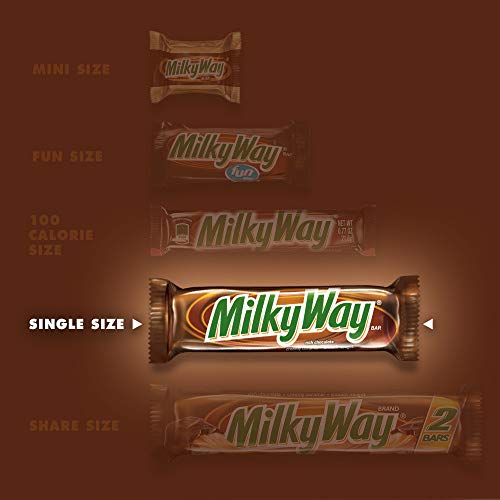 MILKY WAY Candy Milk Chocolate Bars Bulk Pack, Full Size, 1.84 oz Pack