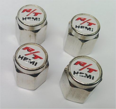 RT Hemi Valve Stem Cap (Chrome - White)