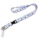 DYZD Neck Lanyard Neck Strap 16 Inches Starry Band Lanyard Strings Metal Ring For Name Tag Badge Holders, Keys, Keychains, Cell Phones, Cameras, USB - 5 Colors (Style 2,5 PCS)