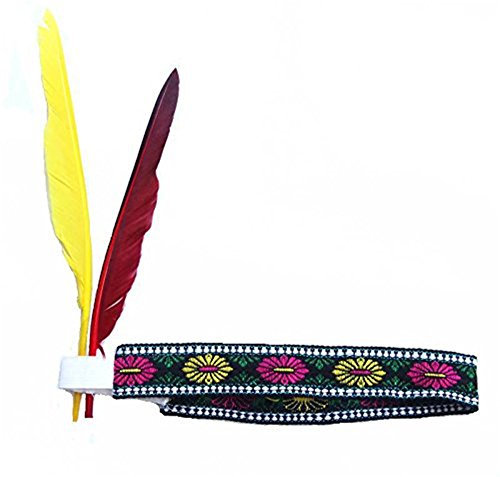 Elastic Headwear with Feather American Indian Cosplay Costume Accessories