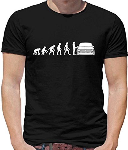 Evolution of Man Mk1 Golf Driver - Mens Crewneck T-Shirt - Black Large