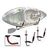LeagueCo-2-x-Heavy-Duty-Steel-100LB-Kayak-Canoe-Arms-Storage-Wall-Mount-Folding-Hanger-Rack