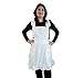 Birsppy IB-ON Aprons for Women & Girls Plus Sizes S-XL Cute White Retro Lady's Maid Costume with Pockets…