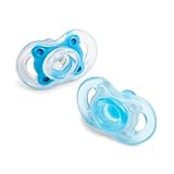 Born Free BPA-Free Bliss Natural Shape Pacifier, Blue, 0-6M