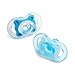 Born Free BPA-Free Bliss Natural Shape Pacifier, Blue, 0-6M