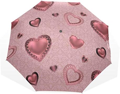 折り畳み傘 レディーズ ハート 日傘 晴雨兼用 軽量 耐風 頑丈 傘 梅雨対策 超撥水 紳士傘 遮光 コンパクト Uvカット 携帯便利 男女兼用 高強度 紫外線対策 雨傘 女の子 ピンク おしゃれ 韓国 Mfmusic Ca