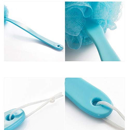 1Pcs Long Handle Hanging Soft Mesh Back Body Bath Shower Scrubber Brush Sponge - Thumbnail 3