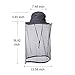 ayamaya Mosquito Head Net Hat for Men Women Sun Hats Wide Brim Grey