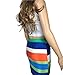 Leezeshaw® Womens Crop Top Midi Skirt Outfit Two Piece Bodycon Maxi Dress