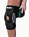 MUELLER Sports Medicine Green Self-Adjusting Hinged Knee Brace, Knee Pain Relief Support for Men and Women, Ideal for Arthritis, Sprains, Black, One Size