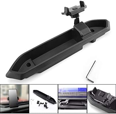 Phone Mount Holder Storage Box w/Angle Adjustable For Jeep Wrangler JL 2018-2019 Jeep Wrangler JL Accessories Phone Holder