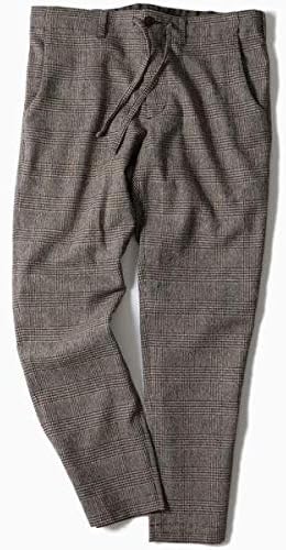 Amazon シップス メンズ Ships Sc グレンチェック ウール イージー パンツ ブラウン Small ロングパンツ 通販