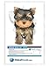 Winston & Bear 3D Dog Stickers - 2 Pack - Adorable Brown Yorkie Stickers for Wall, Fridge, Toilet and More - Yorkie Gifts - Retail Packaged Yorkshire Terrier Wall Decals