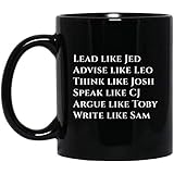 Apparel Something West Wing Characters Inspired Mug Lead Like Jed
