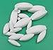 8pcs Egg Shape PTFE Magnetic Stirrer Mixer Stir Bars White Color