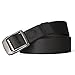 JASGOOD Nylon Tactical Heavy Duty Men Belt Metal Buckle Black Webbing Outdoor Casual Military Style
