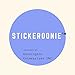 Stickeroonie Vinyl Sticker French Bulldog Vinyl Decals Frenchie Dog Lei Hawaiian Laptop Stickers, Skateboard Stickers, Hydroflask Stickers, Car Stickers, Phone Stickers 4 x 3
