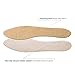 Wool Flat Shoe Insert for Sandals & Sockless Shoes, Comfortable Shoe Insoles with Sweat-Absorbent Natural Fiber & Non-Slip Silicone Grip, Narrow-Cut Shoe Inserts for Women, Brown, Size 39 - SoxsolS