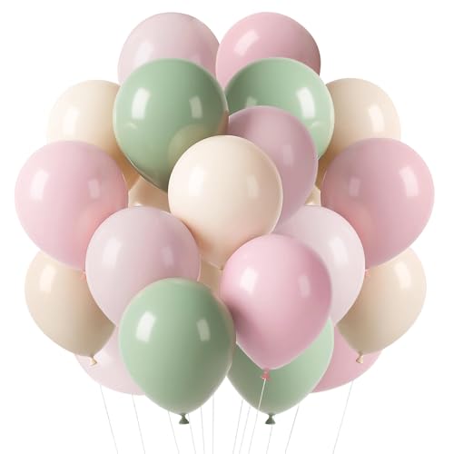 Sage Green Pink Orange