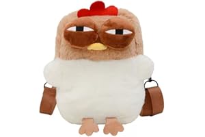 UEEKSRY Cute Plush Chicken Purse Fluffy Hen Wallet Purse, Novelty Bag, Kawaii Stuffed Animals Shoulder Bag for Girls Women