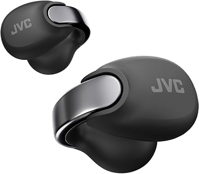 nearphones Style Clip d'oreille Ecouteurs sans Fils avec Boucle Brillante, Confortables, Bluetooth 5.3, Connexion multipoints, autonomie 24H, Application dédiée - HA-NP1T-B (Noir Charbon)